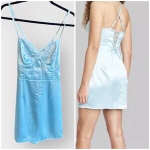 NEW Wild Fable satin corset style bodycon dress